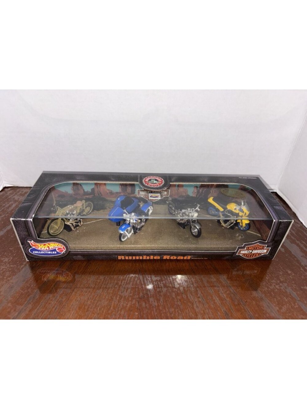 1999 Series 3 Hot Wheels Rumble Road Harley-Davidson Motor Cycles Set Vintage